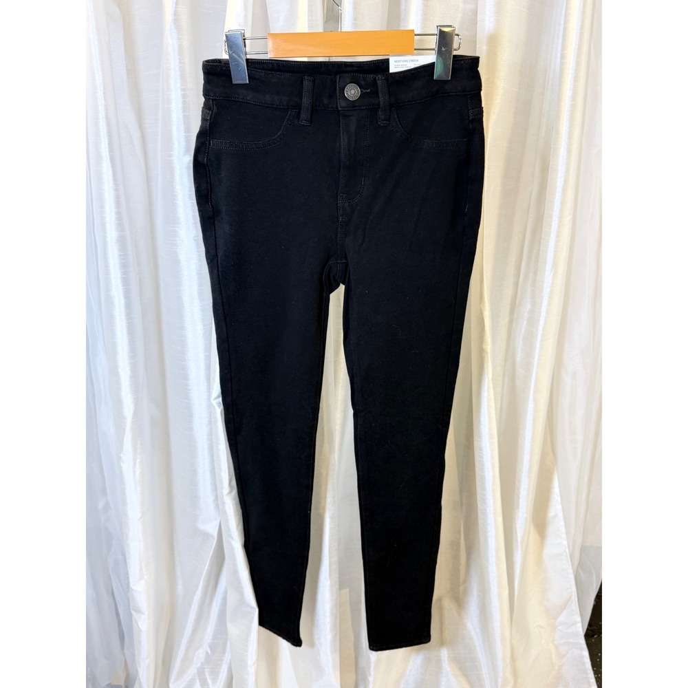 American Eagle Jeggings Women 4 Black New Hi-Rise Ne(x)t Level Stretch Denim